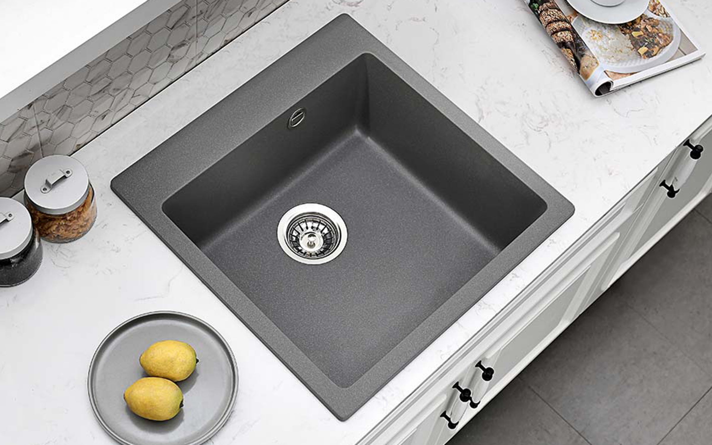 ICGS 5050 Chiuveta din granit, gri  2